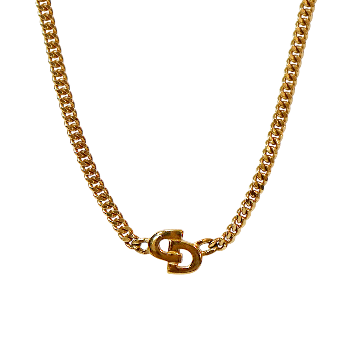 ITPA3LWM79AG Dior CD Chain Gold Necklace A-B64364