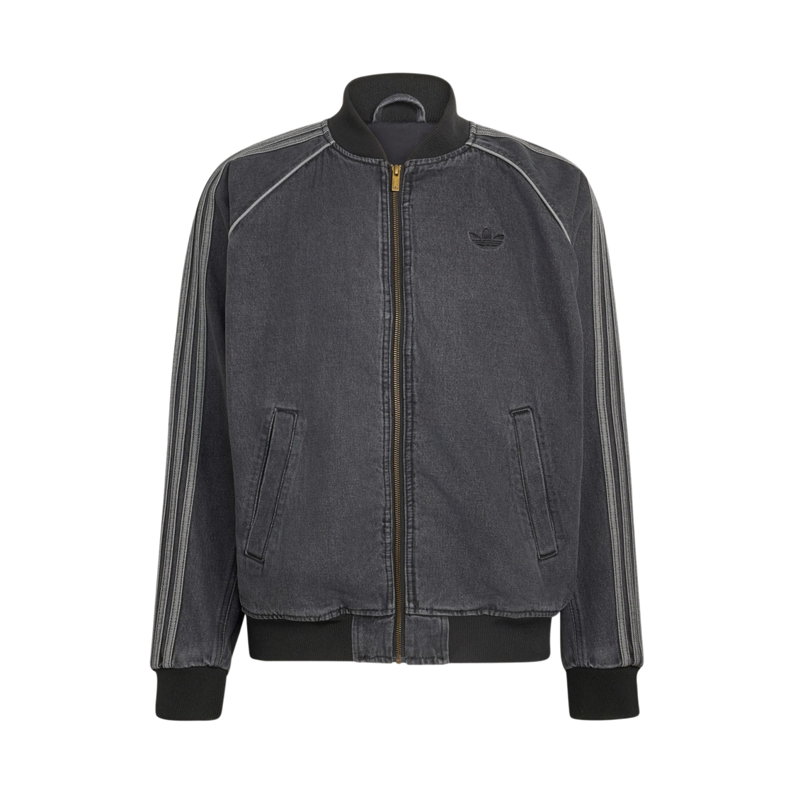 IB6948 Adidas SST Denim Track Top True Black Denim - KR Sizing