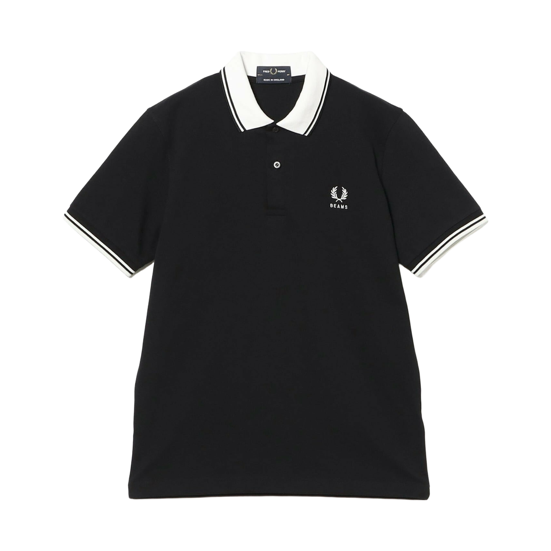 - Fred Perry x Beams 50th Anniversary Special Edition M12 Polo Shirts Black