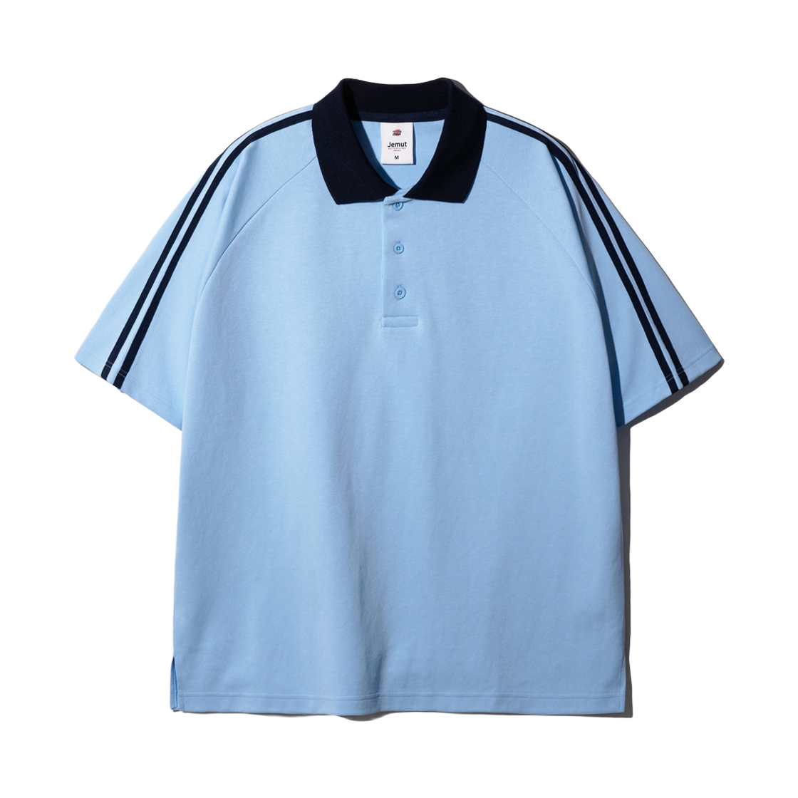 OYST2559_lightblue_29 JEMUT Forward Overfit Collar Short T-Shirts Lightblue OYST2559