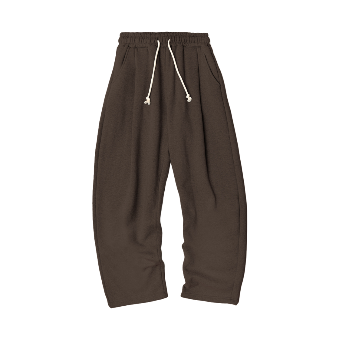 [KREAM 단독] 아모우 몰리 원턱 스웨트 팬츠 브라운([KREAM 단독] AMOU Molly One Tuck Sweat Pants Brown) - 2