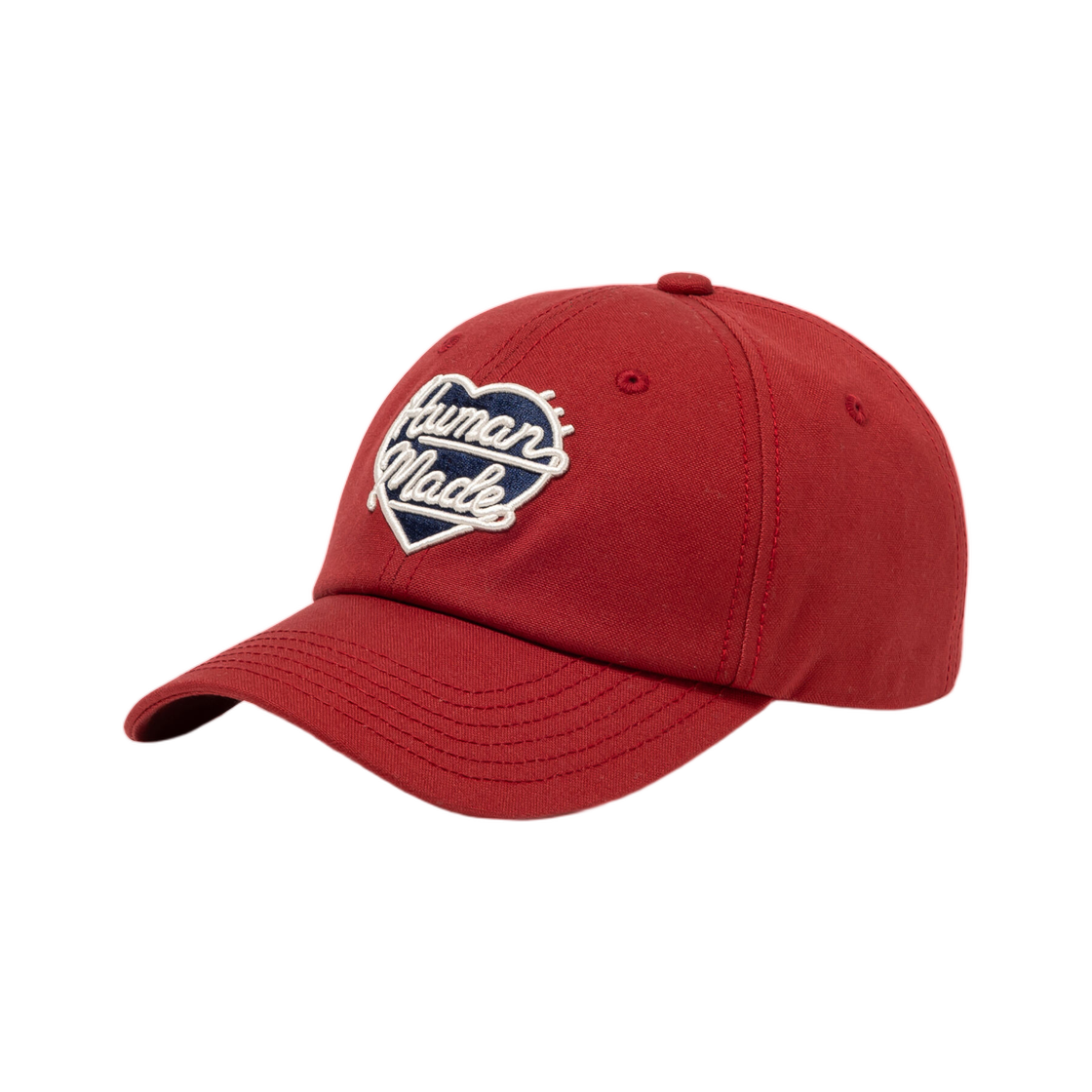 HM32GD046 Human Made 6 Panel Canvas Cap Red