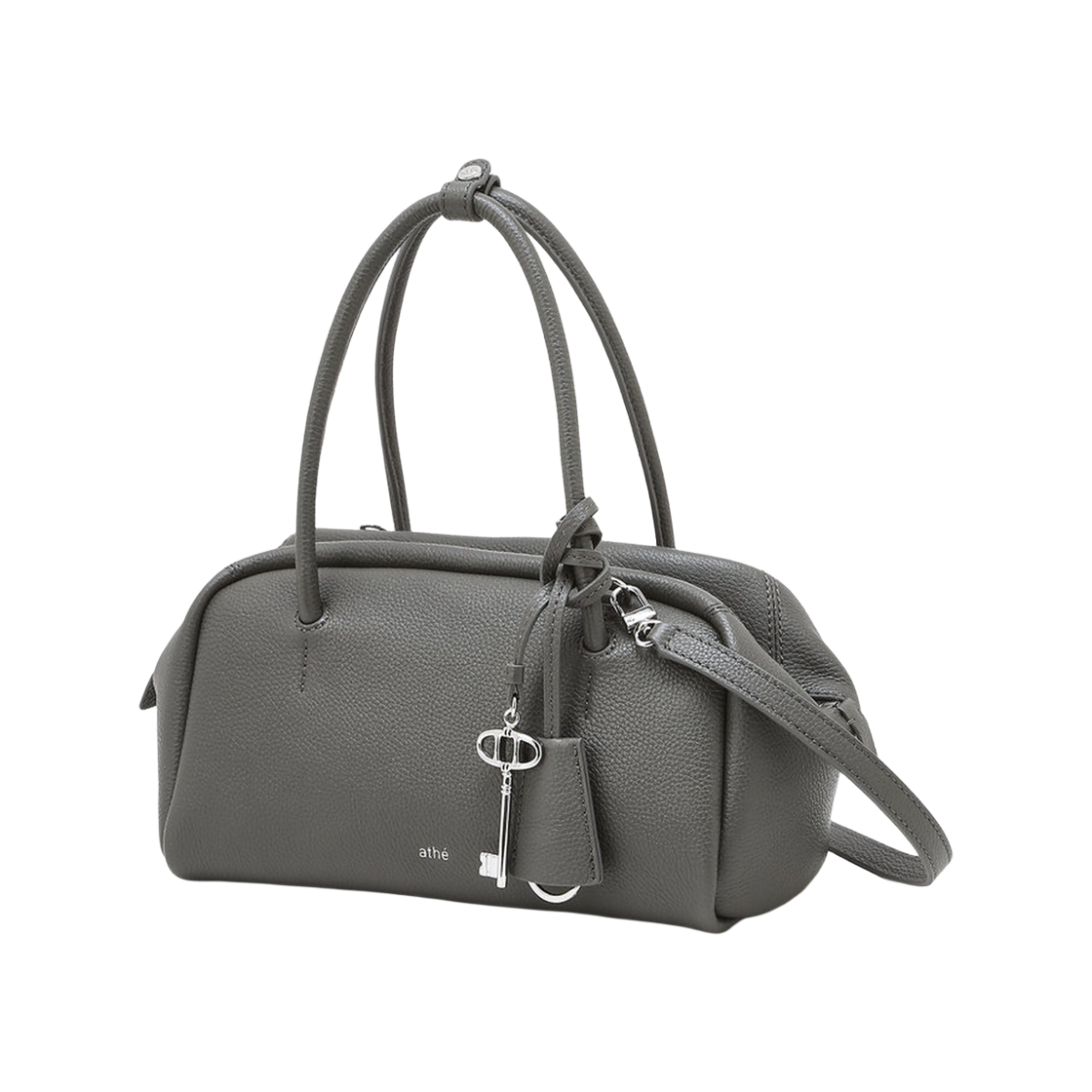 AABA6F255G2 Athe Vanessabruno Acc Ballon Gray Leather Tote & Crossbody Bag S Normal Grey