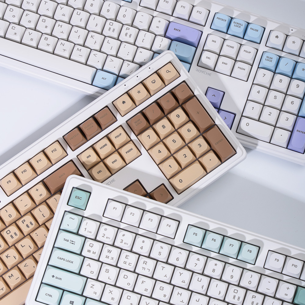 로이체 충전식 저소음 RGB 풀배열 멀티페어링 블루투스 무선 키보드(Royche Rechargeable Silent RGB Full Size Multi-Pairing Bluetooth Wireless Keyboard) - 2