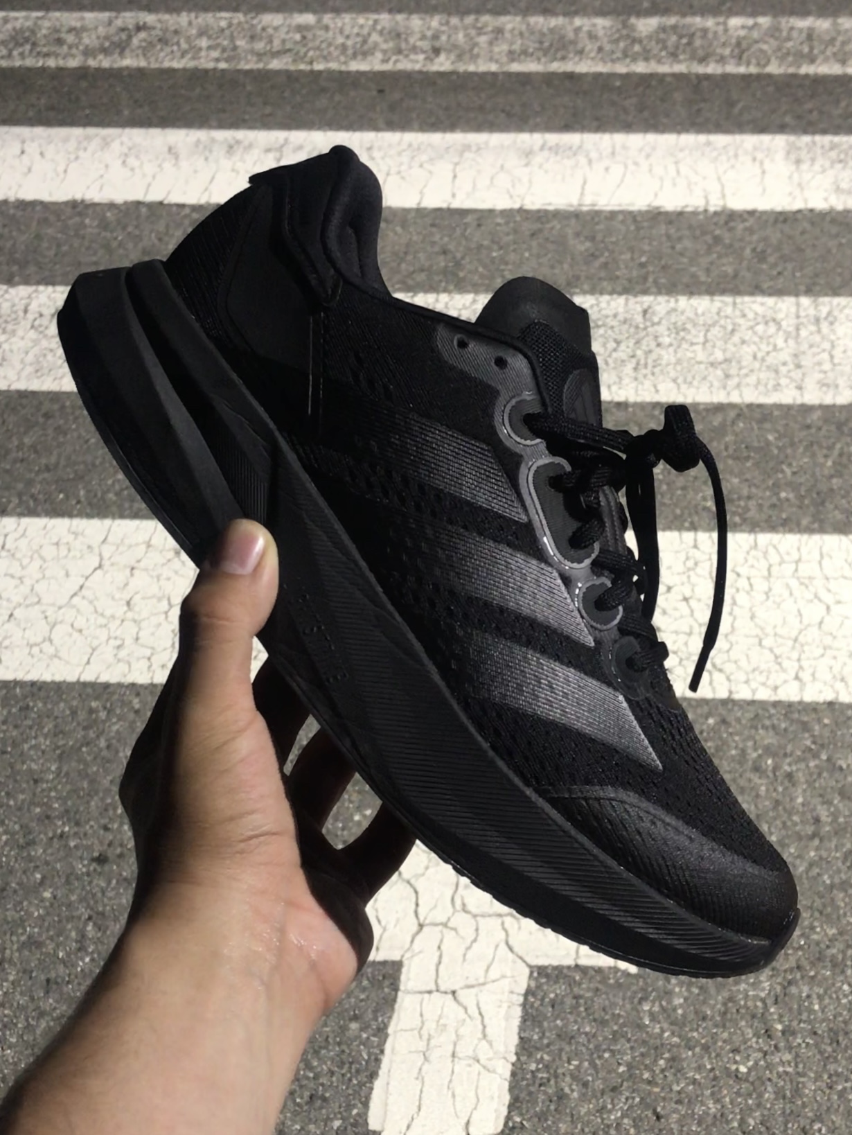 Adidas Duramo Speed 2 Core Black 착용 스타일 - 2