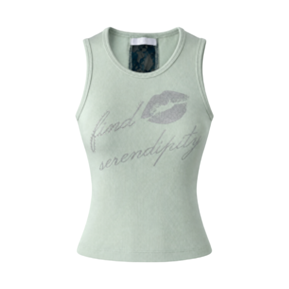 이유씨티 백 레이스 슬리브리스 탑 - 민트(EUCT Back Lace Sleeveless Top - MINT) - 1
