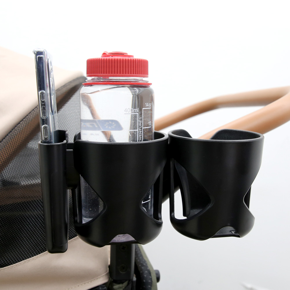 하웃 유모차 스마트폰 거치 2구 컵홀더(HOUT Stroller Smartphone Holder 2-Hole Cup Holder) - 3