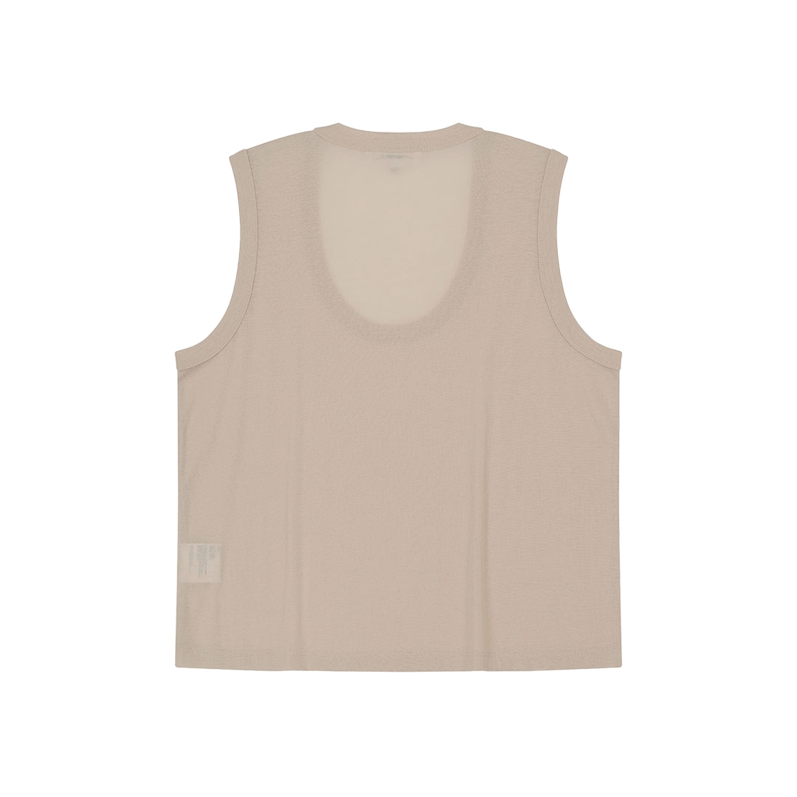 비자비 유넥 슬리브리스 탑 베이지(VIS A VIS U-Neck Sleeveless Top Beige) - 2