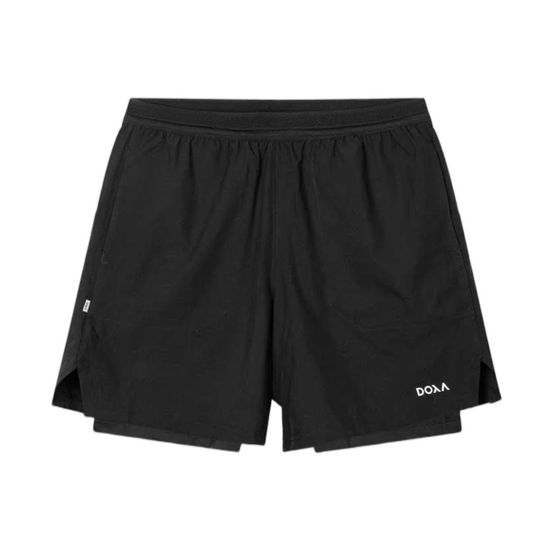 독사 런 리런 투인원 5인치 쇼츠 블랙(Doxa Run Rerun 2-in-1 5 Inch Shorts Black)