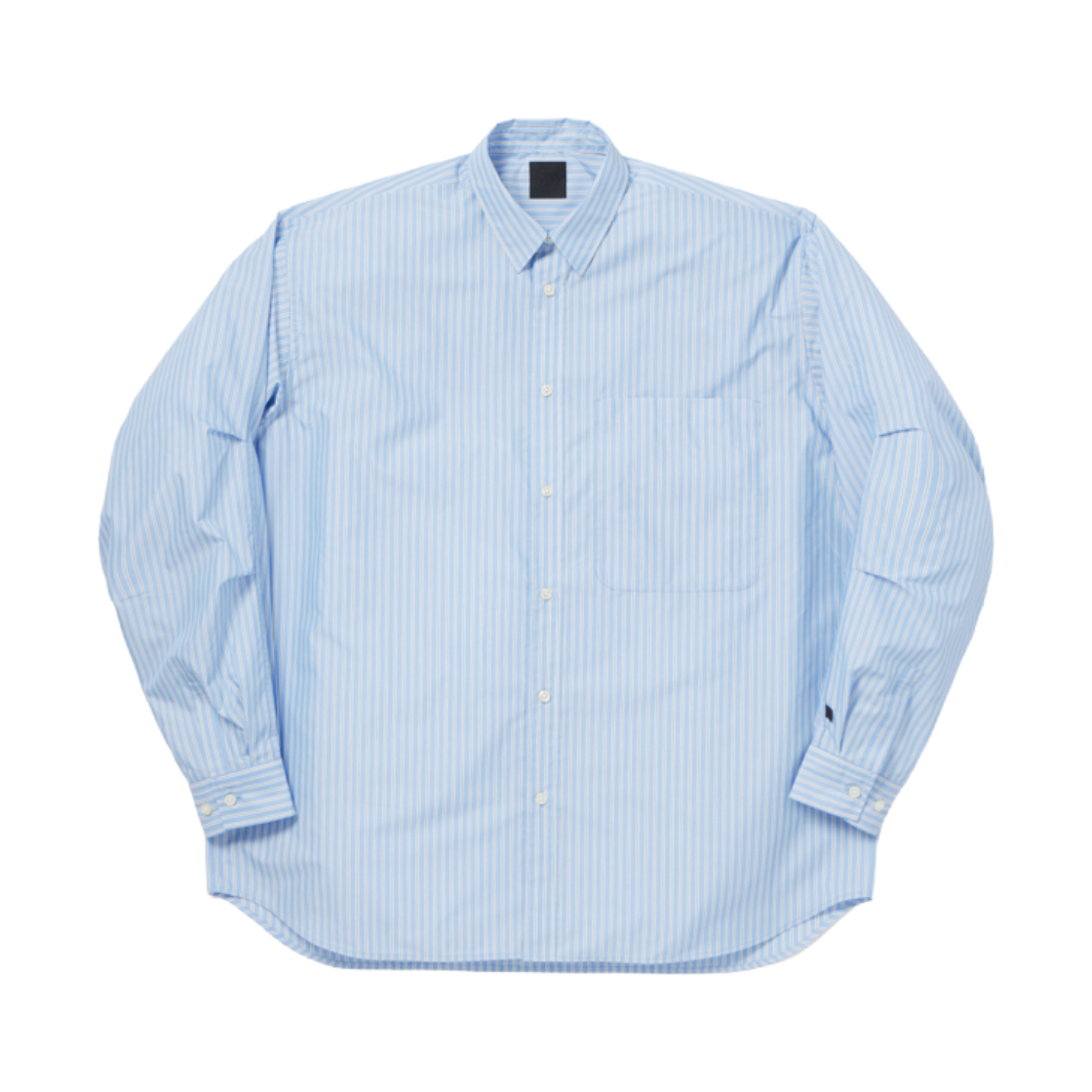 다이와 피어39 테크 레귤러 칼라 셔츠 롱슬리브 스트라이프 삭스 - 26FW(DAIWA PIER39 Tech Regular Collar Shirt LS Stripe Sax - 26FW) - 1