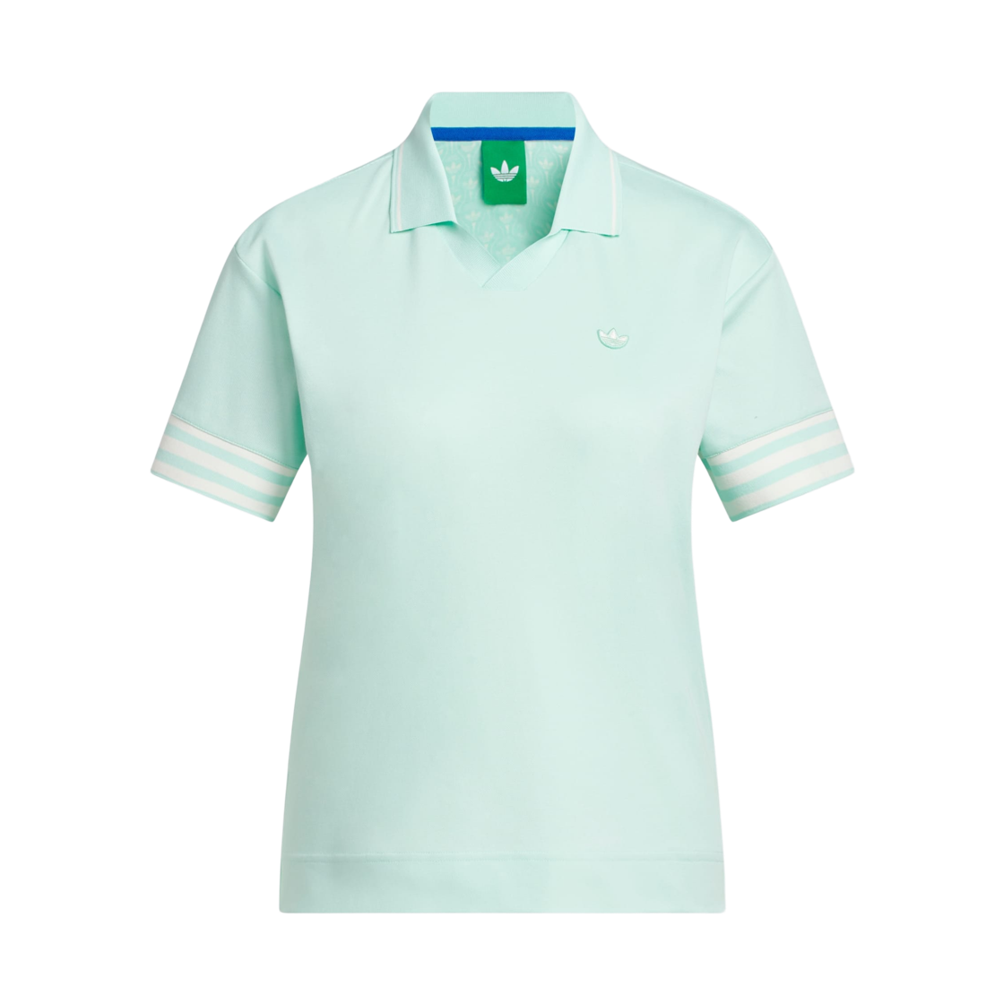 KB8602 (W) Adidas 3-Stripes Stripes Polo Shirt Clear Mint - KR Sizing