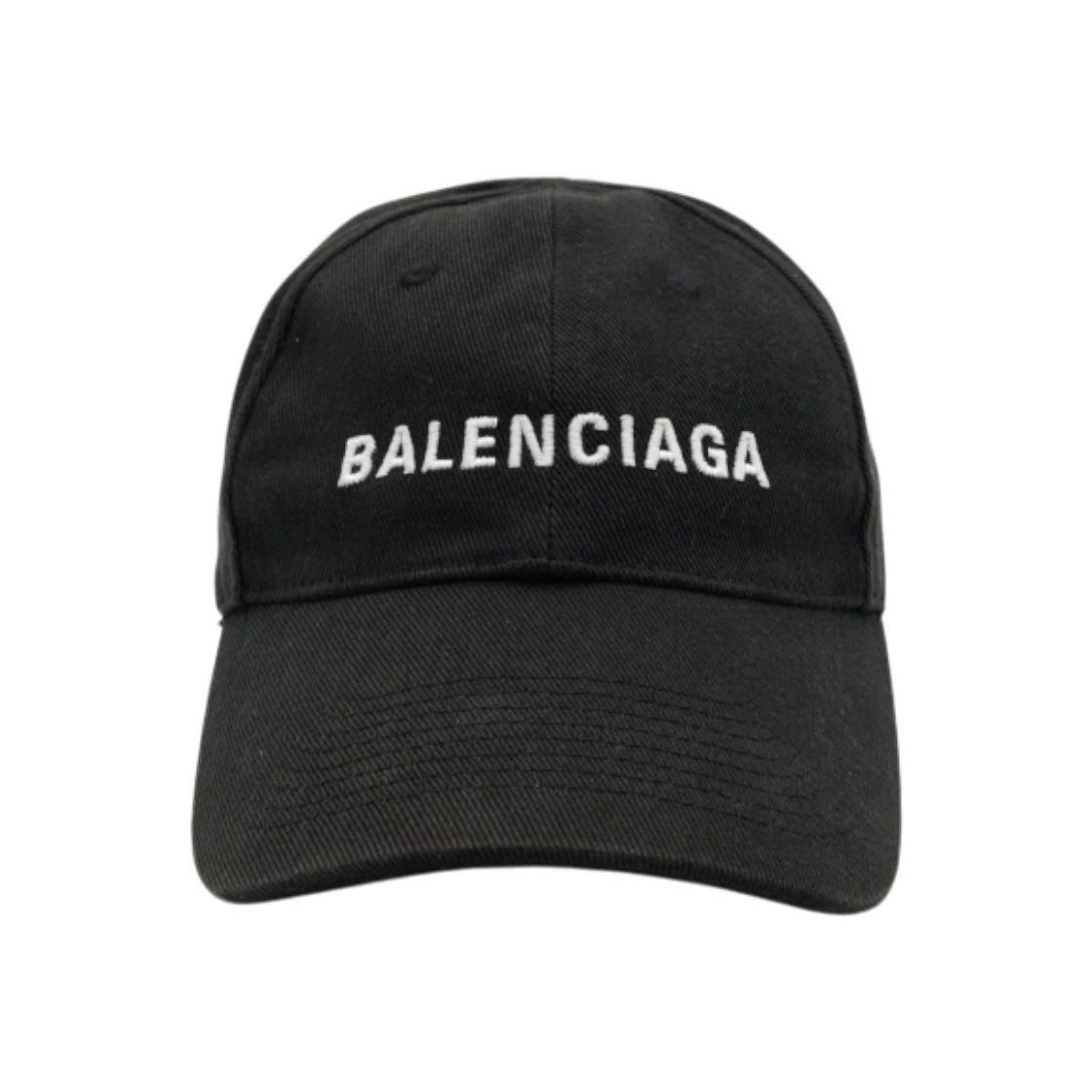발렌시아가 529192 블랙 프론트 자수로고 남여공용 볼캡 모자aa65712(Balenciaga Black Embroidered Logo Baseball Cap) - 1