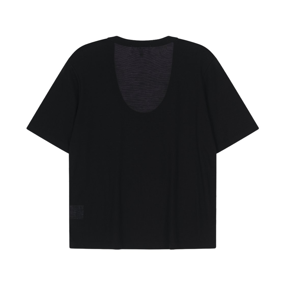 비자비 하프 슬리브드 유넥 티셔츠 블랙(VIS A VIS Half Sleeved U Neck Tee Shirt Black) - 2