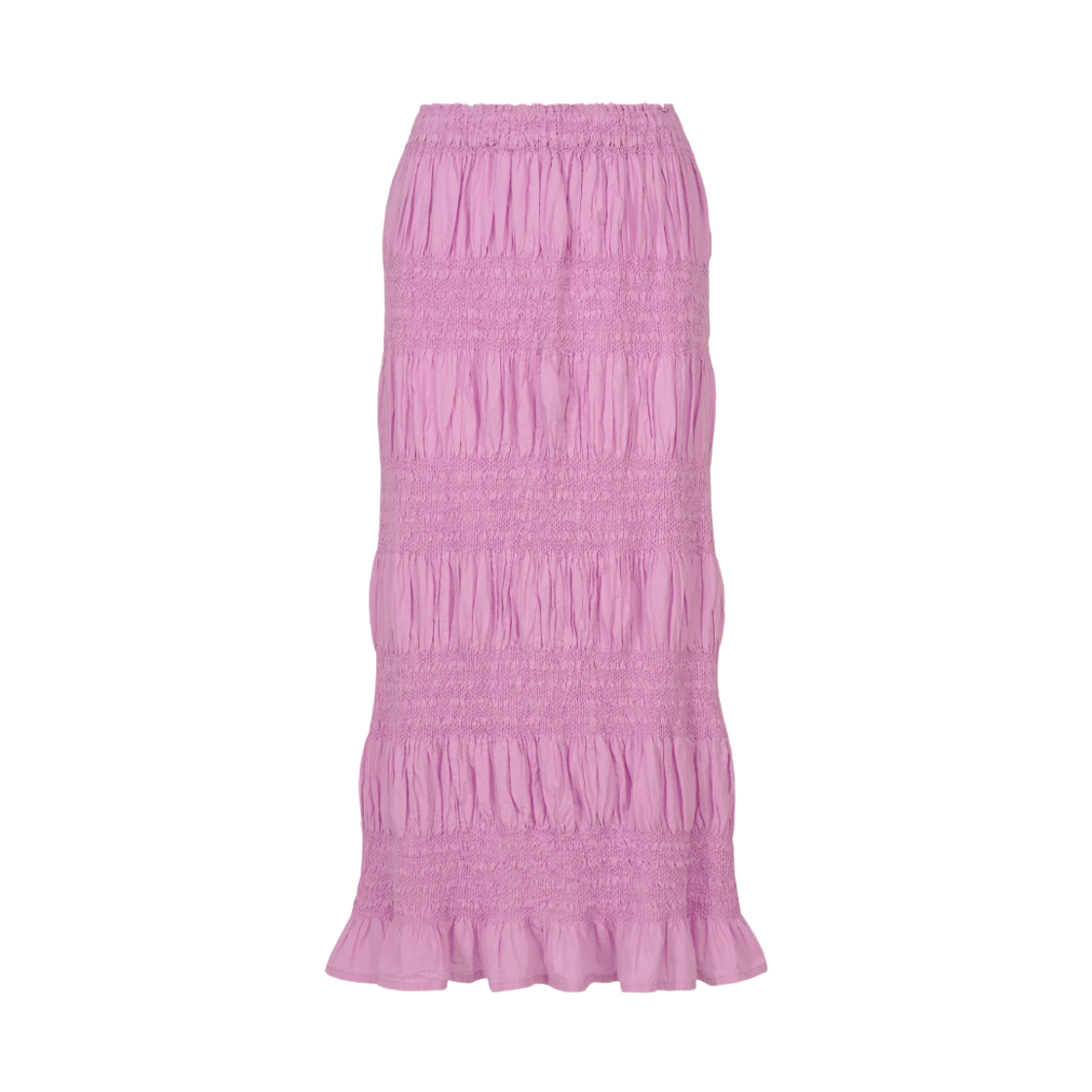 MI64-FG403-20 (W) Me Issey Miyake Shrink Stripe Skirt Rose Pink