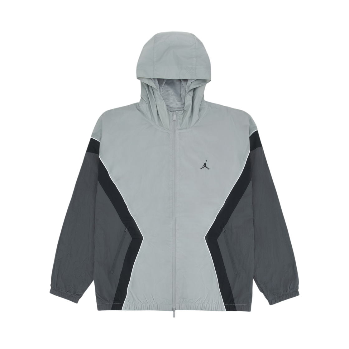 HF9333-077 Jordan Brooklyn Hoodie Draft Jacket Light Smoke Grey Iron Grey