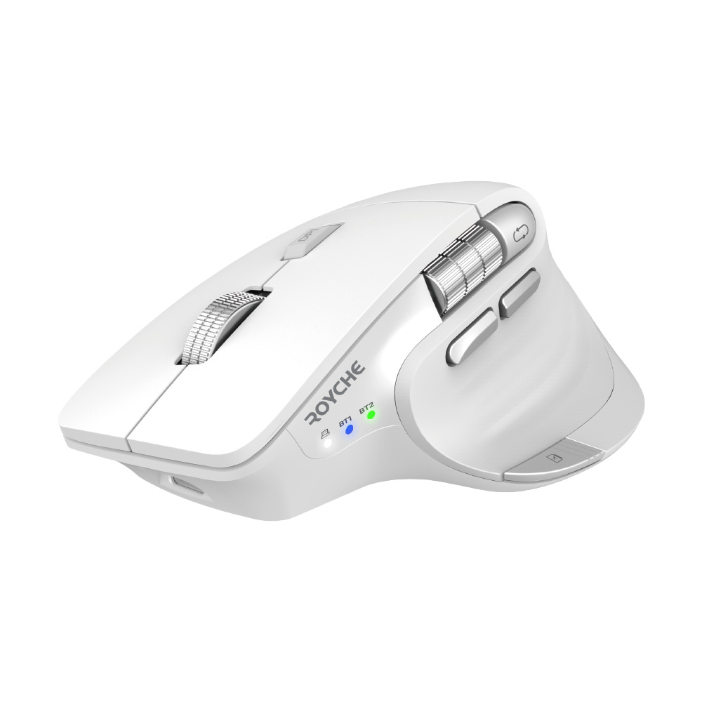 로이체 프리미엄 오피스 마스터 스마트 스크롤 멀티페어링 충전식 블루투스 무선 마우스(Royche Premium Office Master Smart Scroll Multi-Pairing Rechargeable Bluetooth Wireless Mouse) - 4