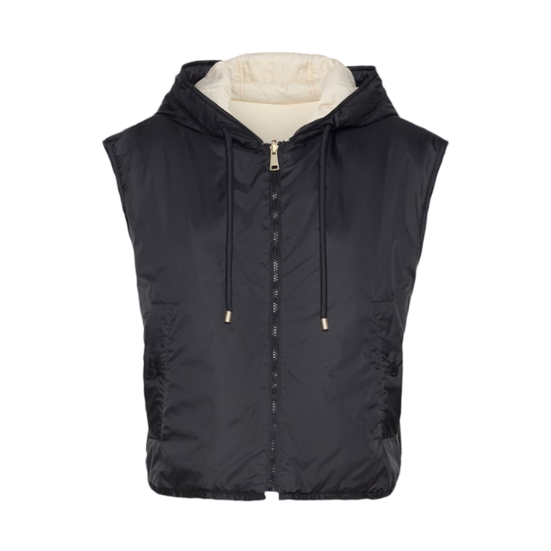 (W) 위켄드 막스마라 아첸니 발수 조끼 패딩 블랙((W) Weekend Max Mara Accenni Water-Repellent Padded Vest Black)