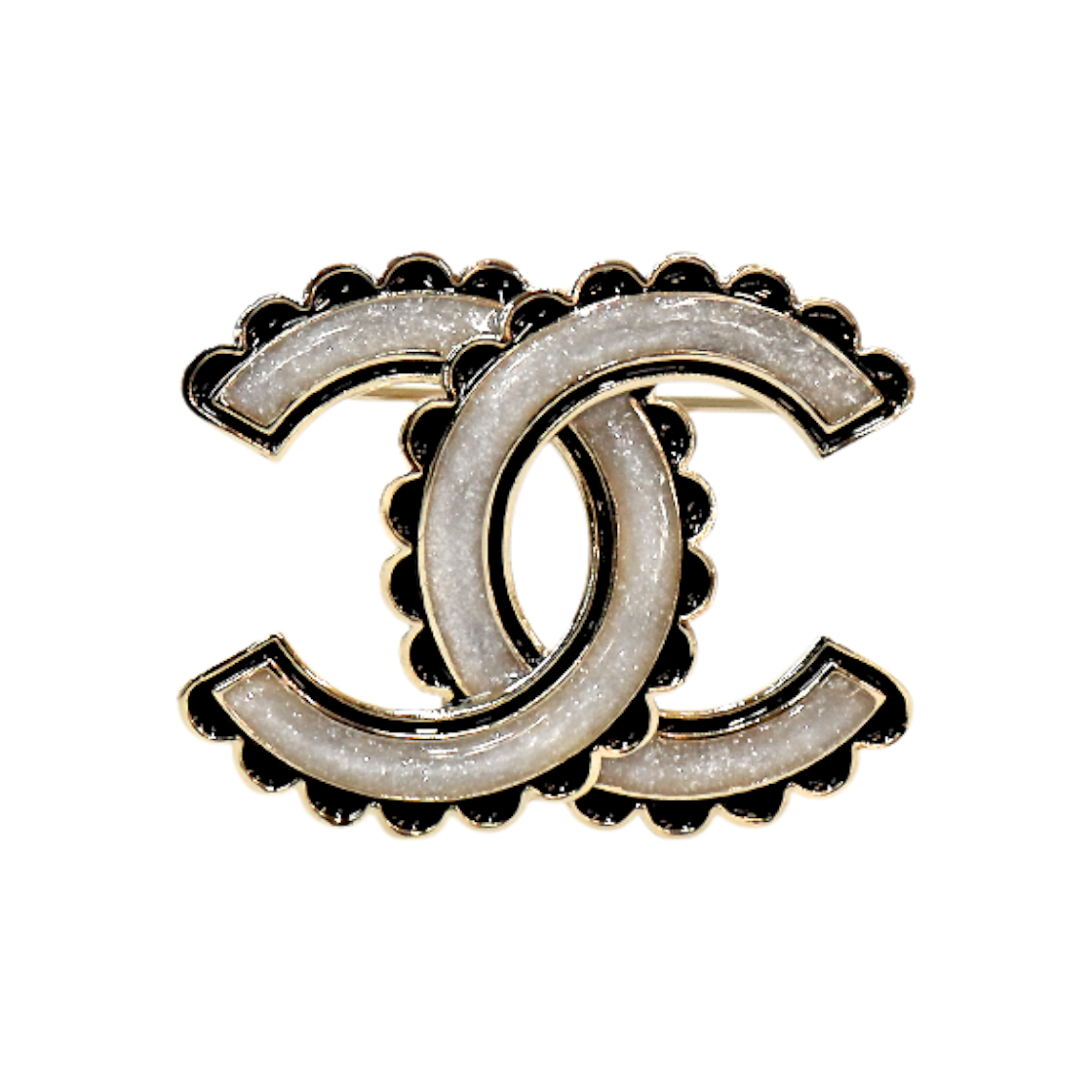 IT6GOACT4VNH Chanel CC Logo Brooch C-B64260