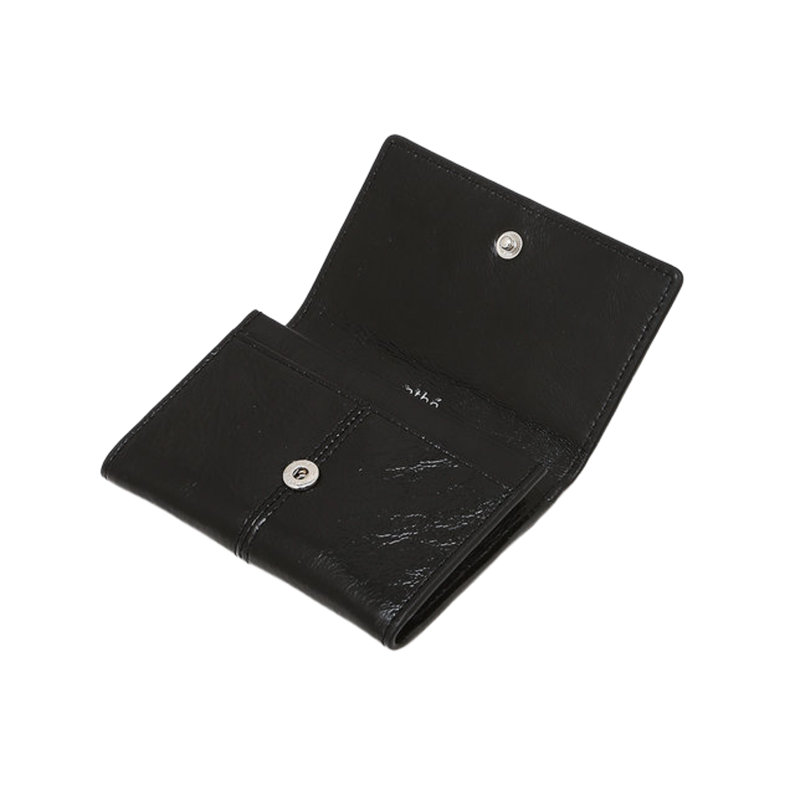 아떼 바네사브루노 액세사리 링클 스몰로고 명함지갑 AAHO6F817BK 블랙(Athe Vanessabruno Acc Wrinkel Small Logo Business Card Holder Black) - 5