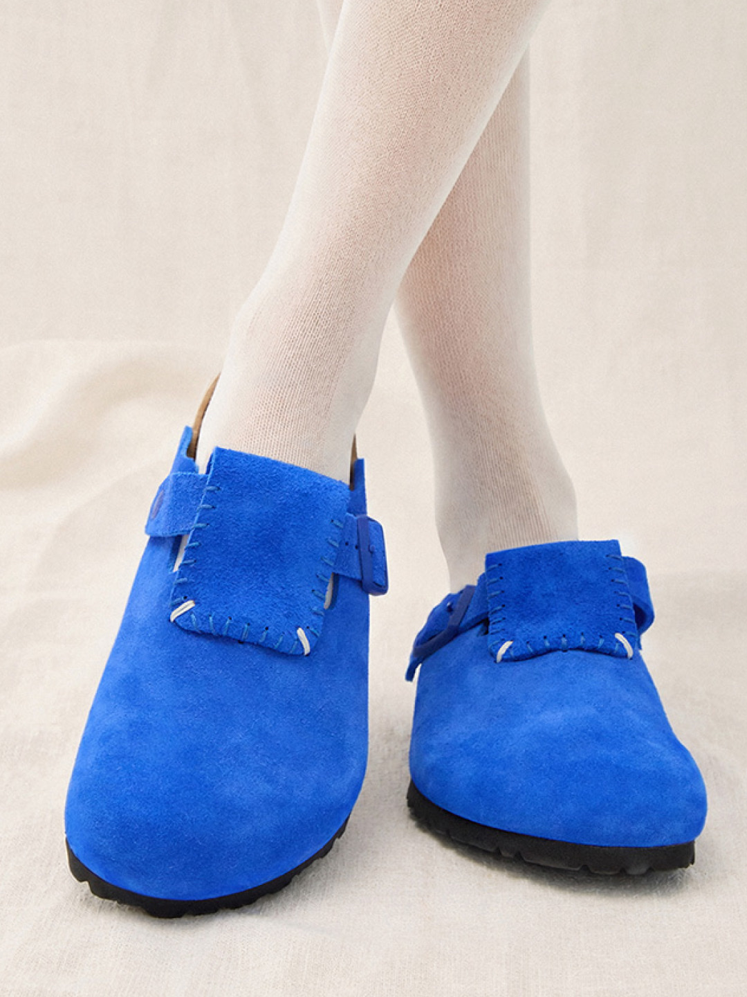 Birkenstock x Ader Error Boston Cap Black, Birkenstock x Ader Error Boston Flap Honey - Regular 착용 스타일 - 3