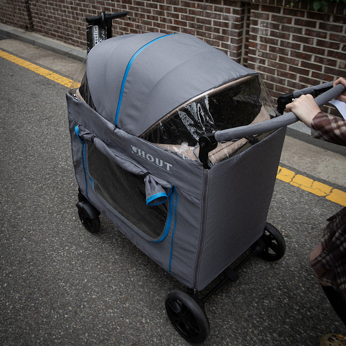 하웃 멀티 애견 유모차 웨더프루프 커버(HOUT Multi pet cart weatherproof cover) - 2