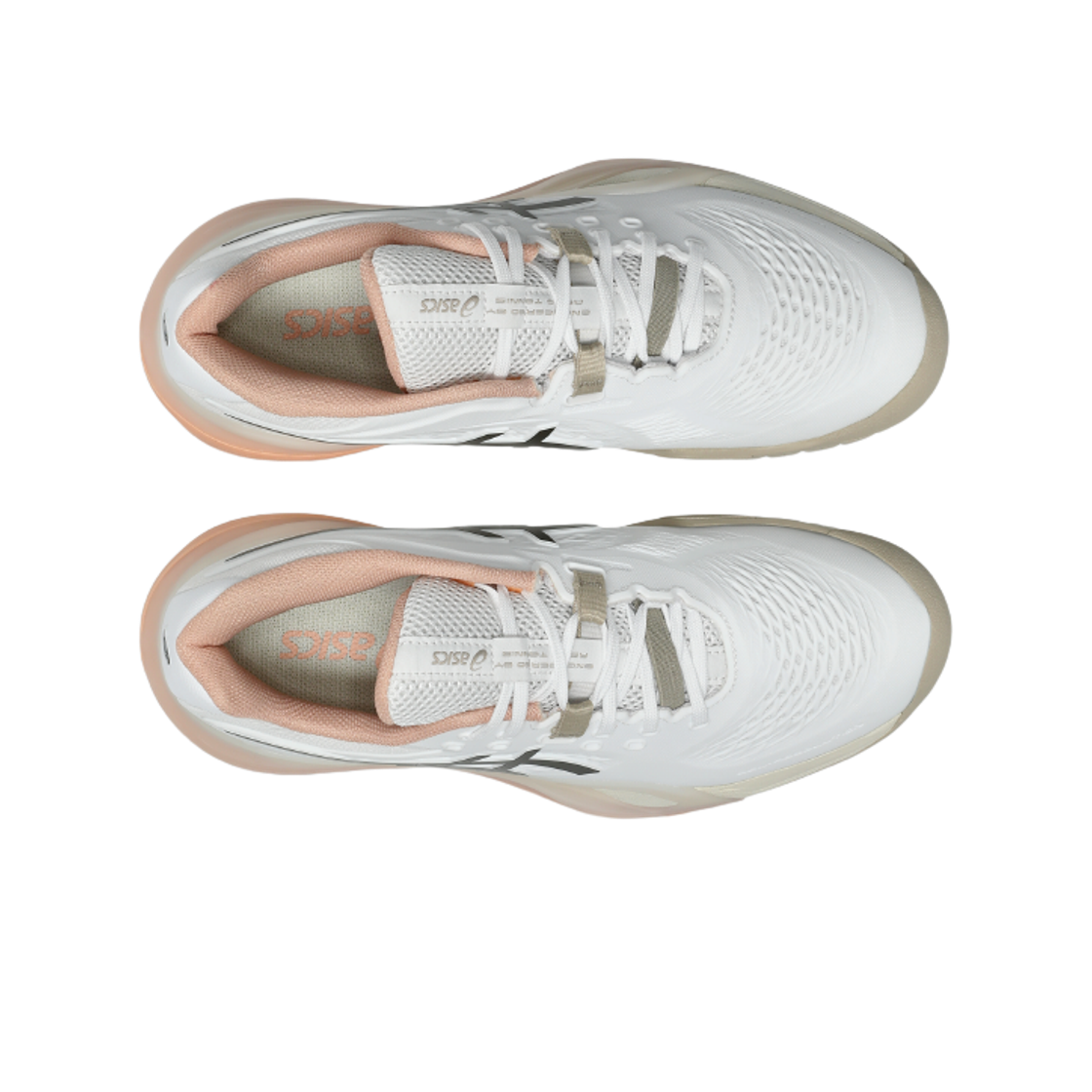 (W) 아식스 젤 레졸루션 X 화이트 블랙 커피((W) Asics Gel-Resolution X White Black Coffee) - 2