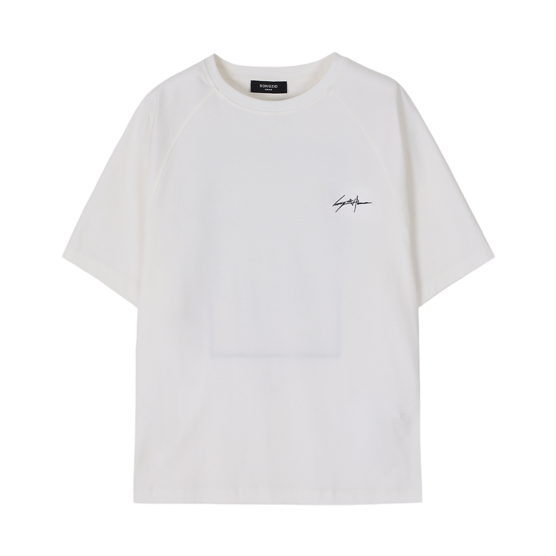 SI5TS555WH SONGZIO HOMME Painted Raglan T Shirt White