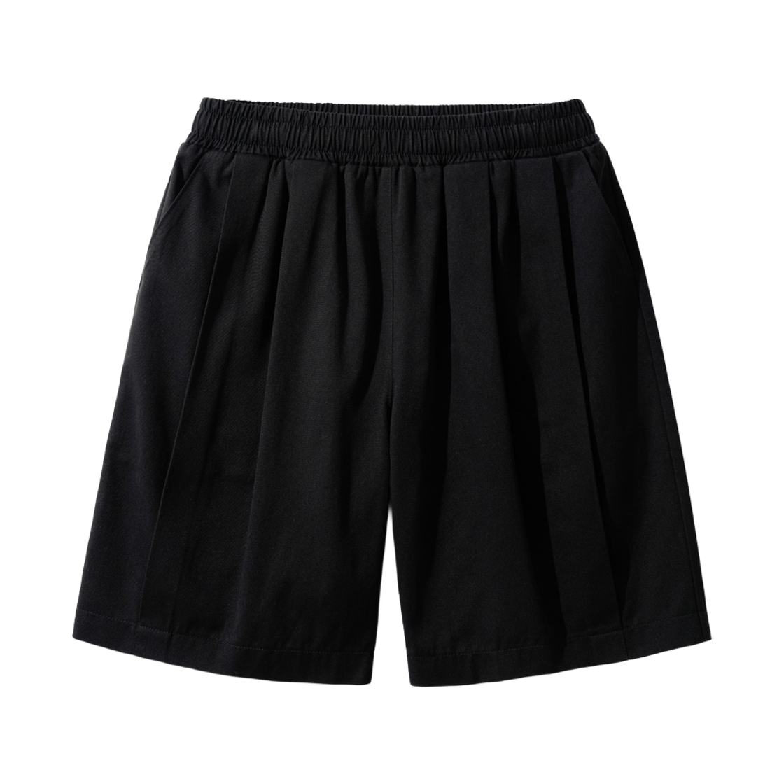 KJSP2480_black_291 JEMUT Nose Tencell Cotton Twotuck Bermuda Short Pants Black KJSP2480