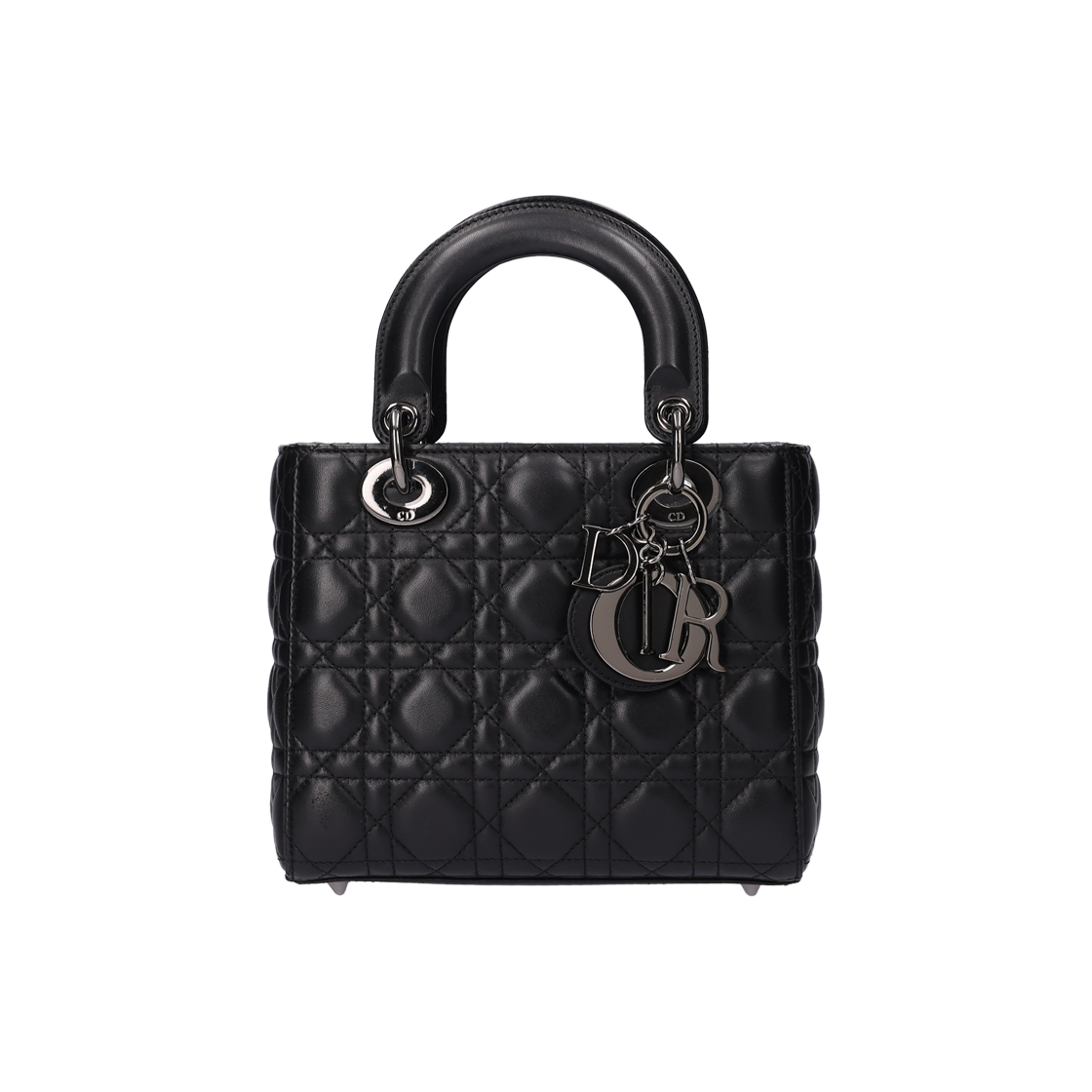 IT6JMQSF4WG7 Dior Small Lady Dior My ABC Bag Cannage Lambskin Black