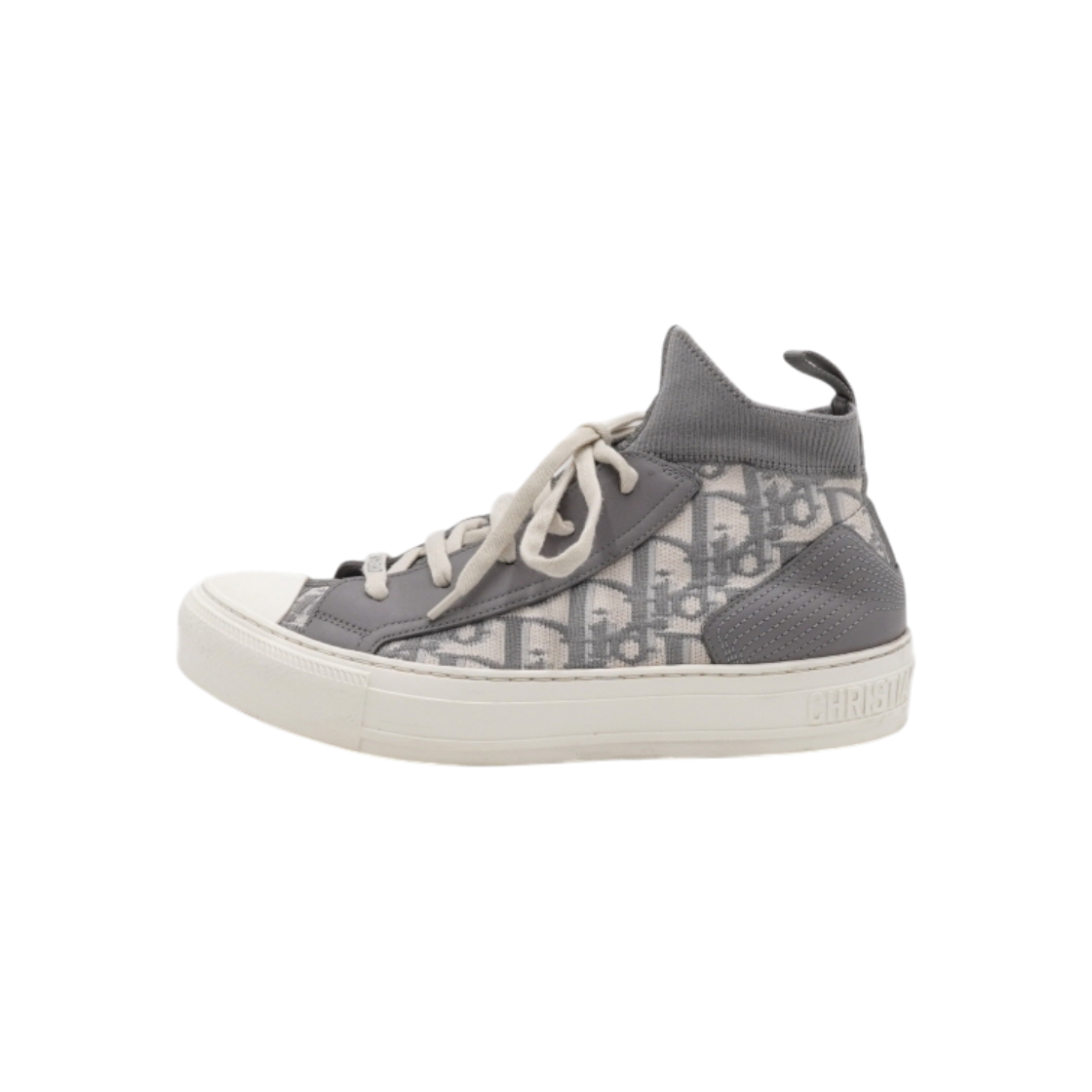 ITQTSDTUAFWQ Dior KCK233TOK Gray Oblique Technical Knit Work and Dior Sneakers