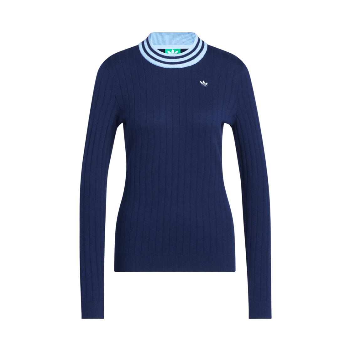 JP1190 (W) Adidas Originals Cashmere Knit Sweater Night Indigo - KR Sizing
