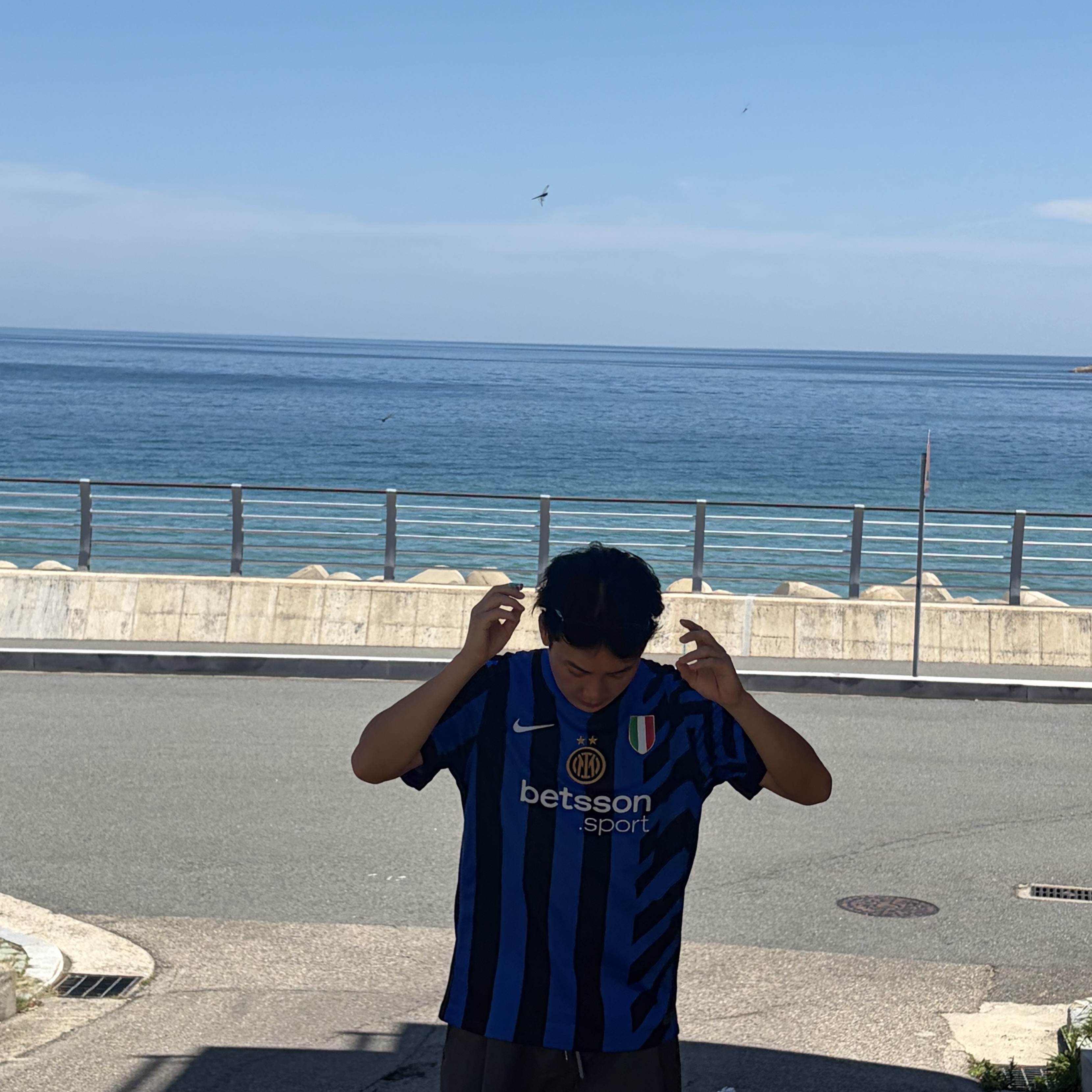 Nike Inter Milan 2024/25 Stadium Home Dri-Fit Soccer Replica Jersey Lyon Blue Black (Non Marking Ver.) 착용 스타일