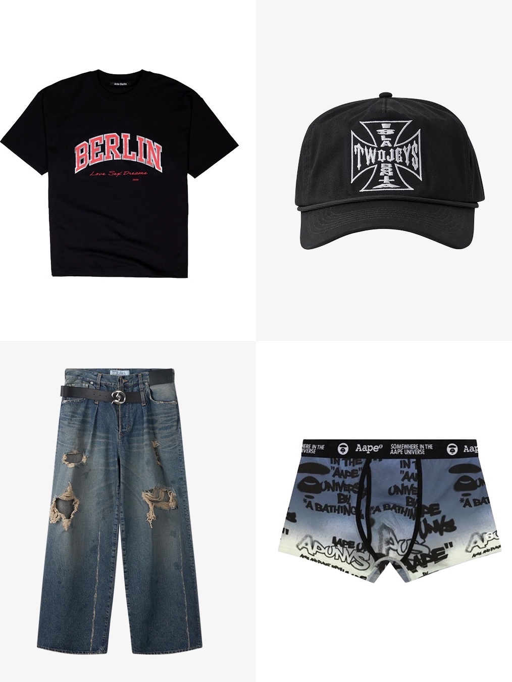Basketcase Relief T-Shirt White - 26SS, [10%적립] Polo Ralph Lauren Stretch Cotton Twill Ball Cap Charter Green - 26SS 착용 스타일 - 6