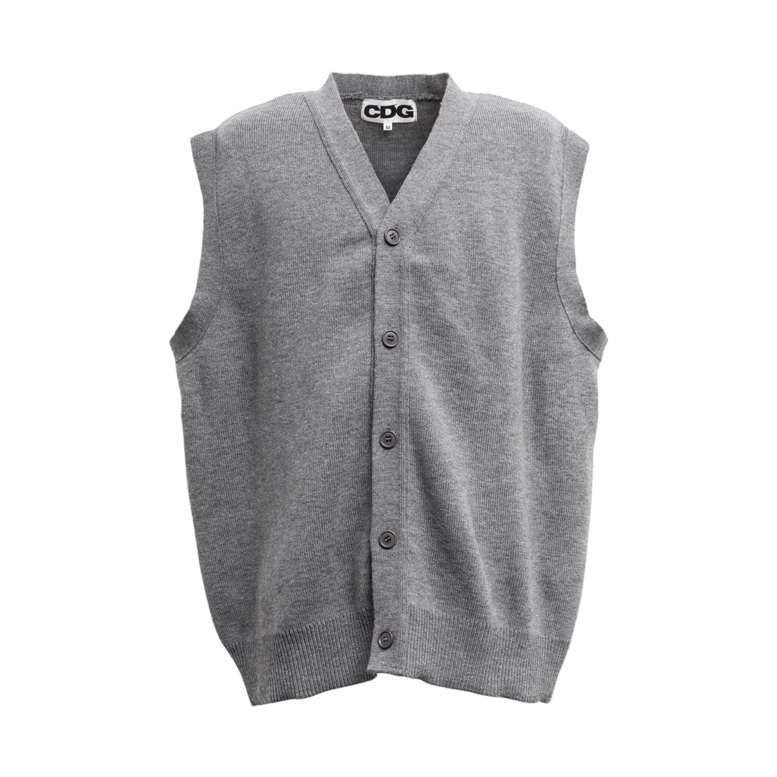CDG 오버사이즈 가디건 베스트 그레이(CDG Oversized Cardigan Vest Grey) - 1