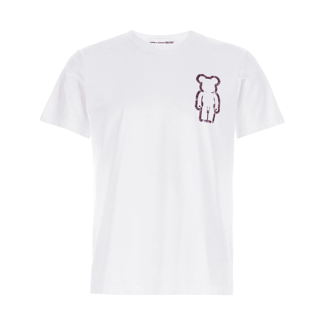 꼼데가르송 x 베어브릭 로고 티셔츠 화이트(Comme des Garcons x Bearbrick Logo T-Shirt White)