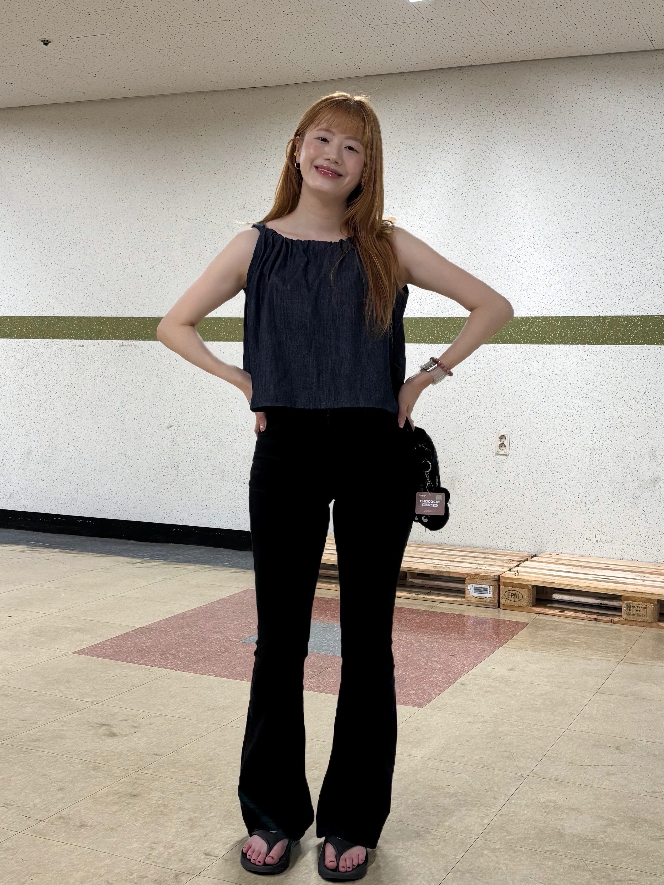 Sou Sou Poketle Mesh Sacoche Black, Oofos OOriginal Black 착용 스타일 - 9