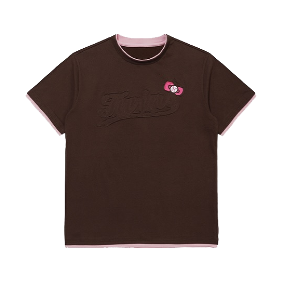 - LG Twins x Tanning Hello Kitty Vintage Patch T-Shirt Black