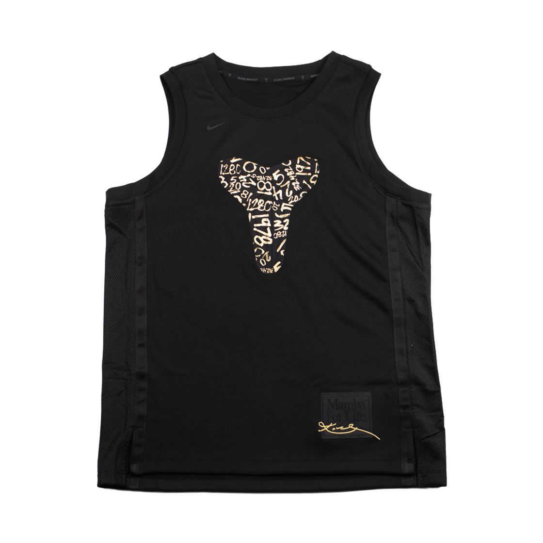 IF4978-010 Nike Kobe Performance Sleeveless Top Black Metallic Gold - Asia