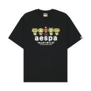 BAPE x Aespa Baby Milo Lemonade Relaxed Fit T-Shirt Black