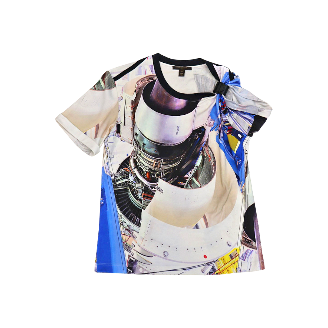 ITEKR6NPMRE2 Louis Vuitton Printed Buckle Short Sleeve C-C65110