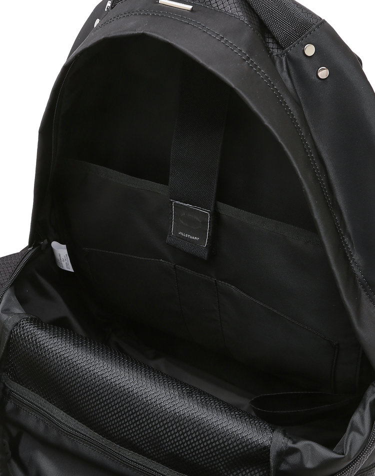 질스튜어트 맨 액세사리 블랙 로고장식 나일론 백팩 JUBA6F111BK(Jillstuart Men's Acc Black Logo Detail Nylon Backpack) - 2