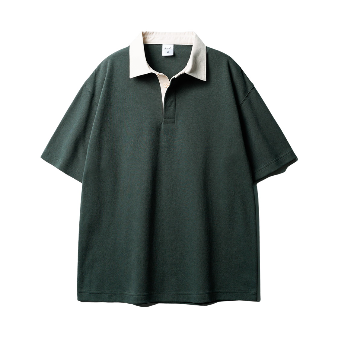 SOST2568_ashkhaki_29 JEMUT Work Overfit Collar Short T-Shirts Ashkhaki SOST2568