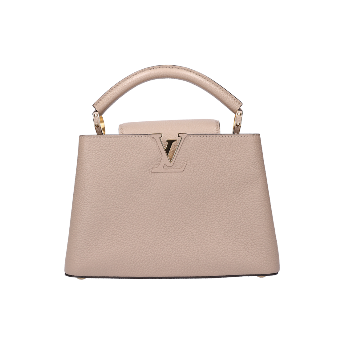 ITVCOISFGMDF Louis Vuitton Capucines BB Leather in Galet Grey