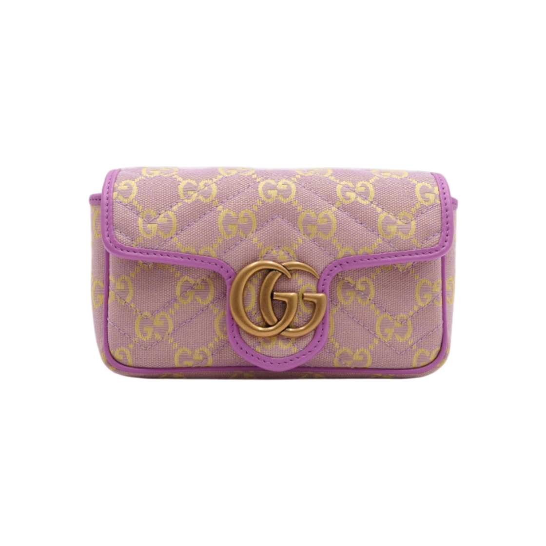 ITSHI7CLELKD Gucci 783141 GG Marmont Super Mini Canvas Shoulder Bag