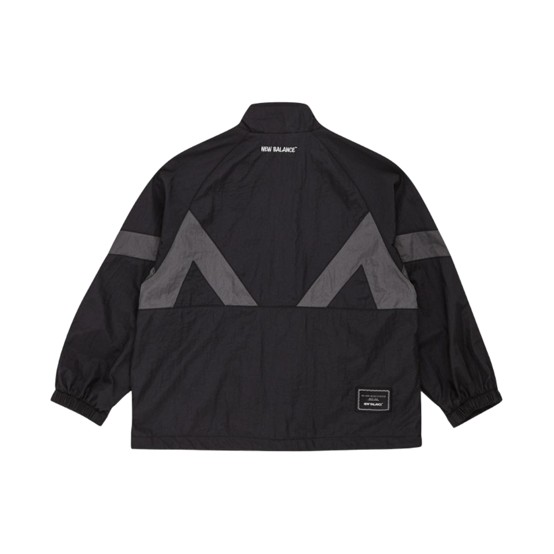 (키즈) 뉴발란스 에어 글로시 윈드브레이커 블랙((Kids) New Balance Air Glossy Windbreaker Black) - 2