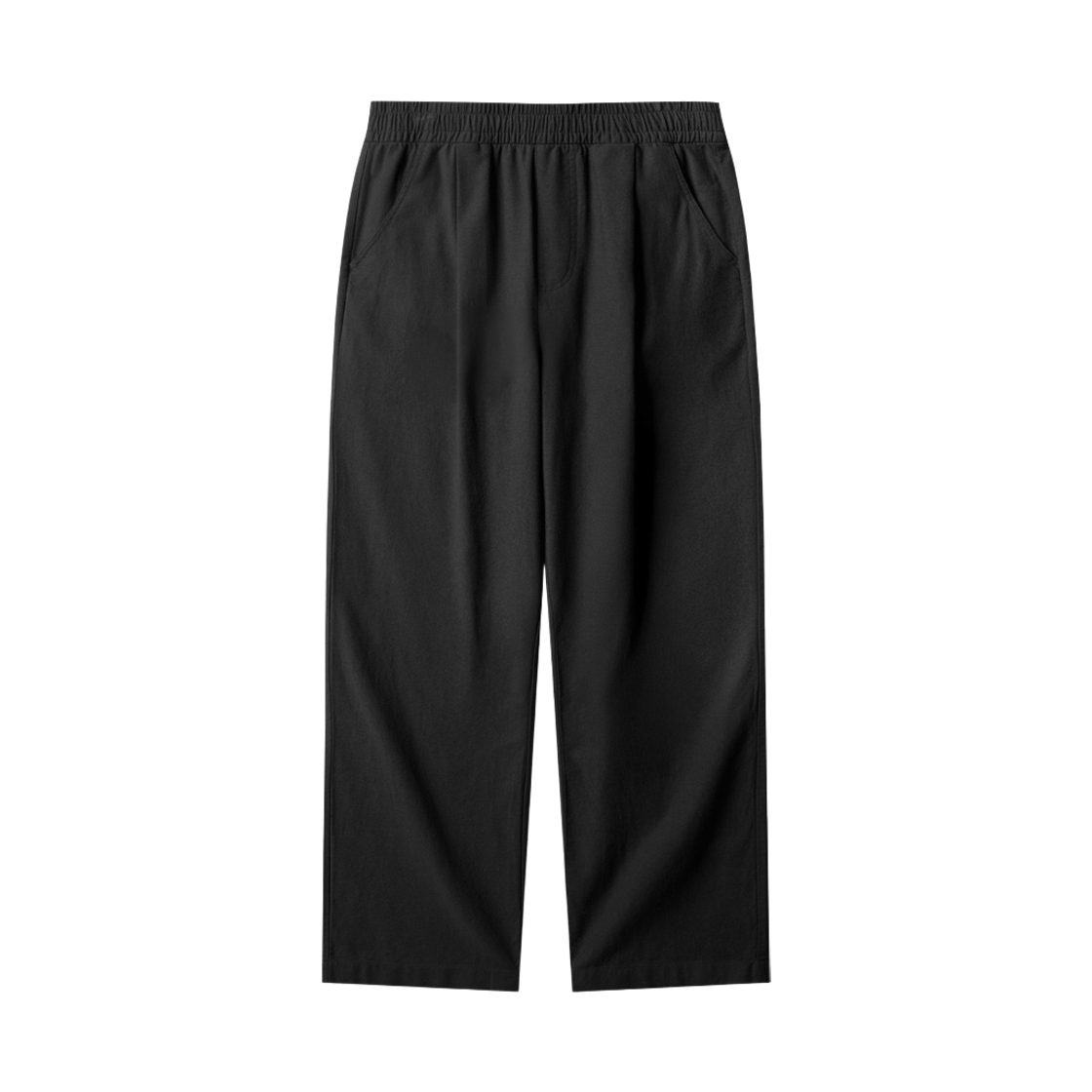 HSLP2697_black_29 JEMUT Airflow Linen Like Pants Black HSLP2697