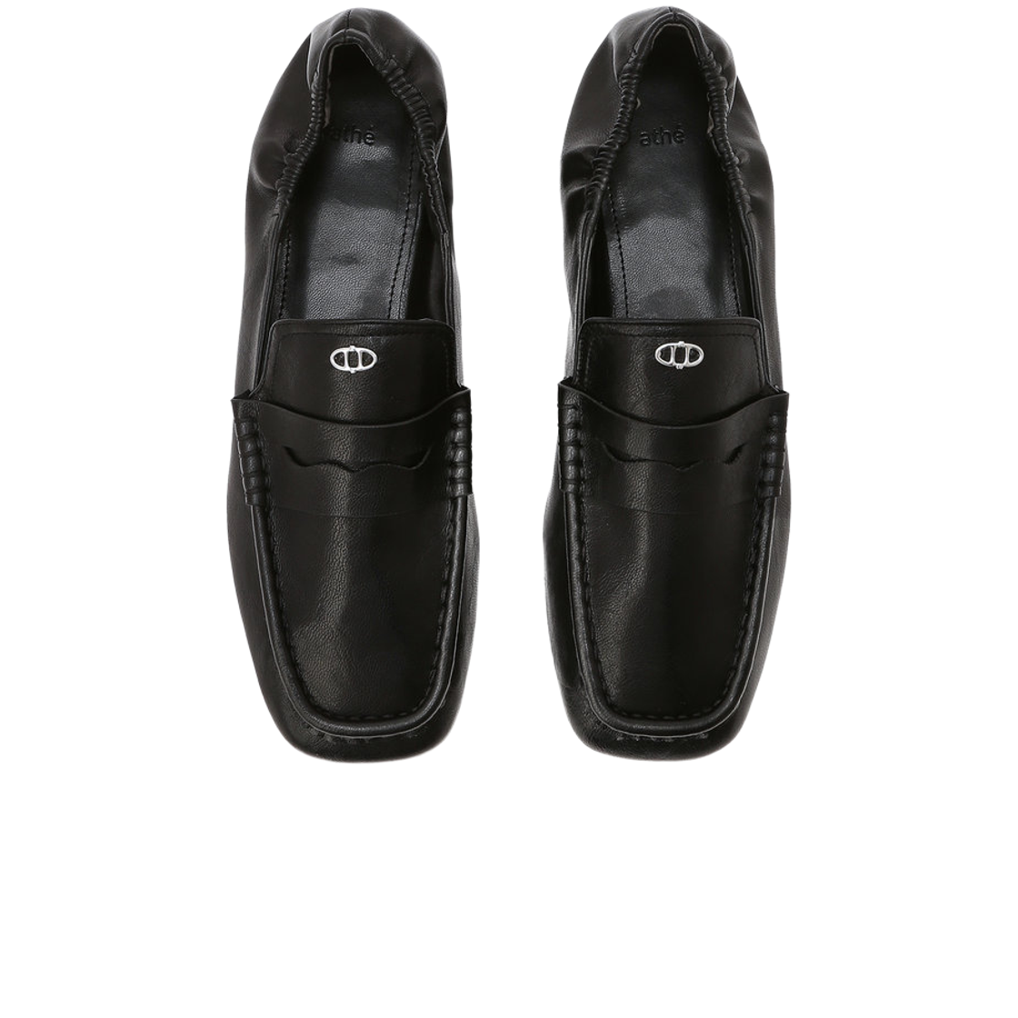 아떼 바네사브루노 액세사리 더블에이 셔링 로퍼 AASO6F302BK 블랙(Athe Vanessabruno Acc Double A Shirring Loafers Black) - 5