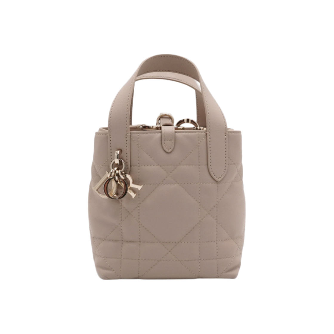ITWDGKH42AD7 Dior S6100OSNW Powder Beige Macro Cannage Toujours Nano Tote Bag