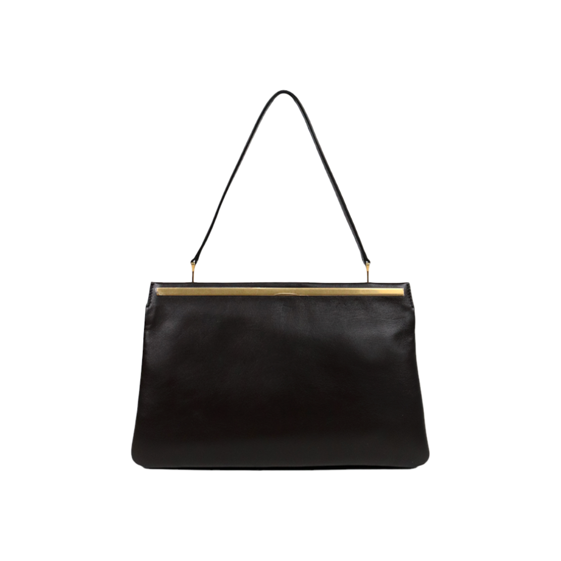 ITJ6UJ3R2TL8 The Row Dark Brown Ellis Shoulder Bag C-A63973