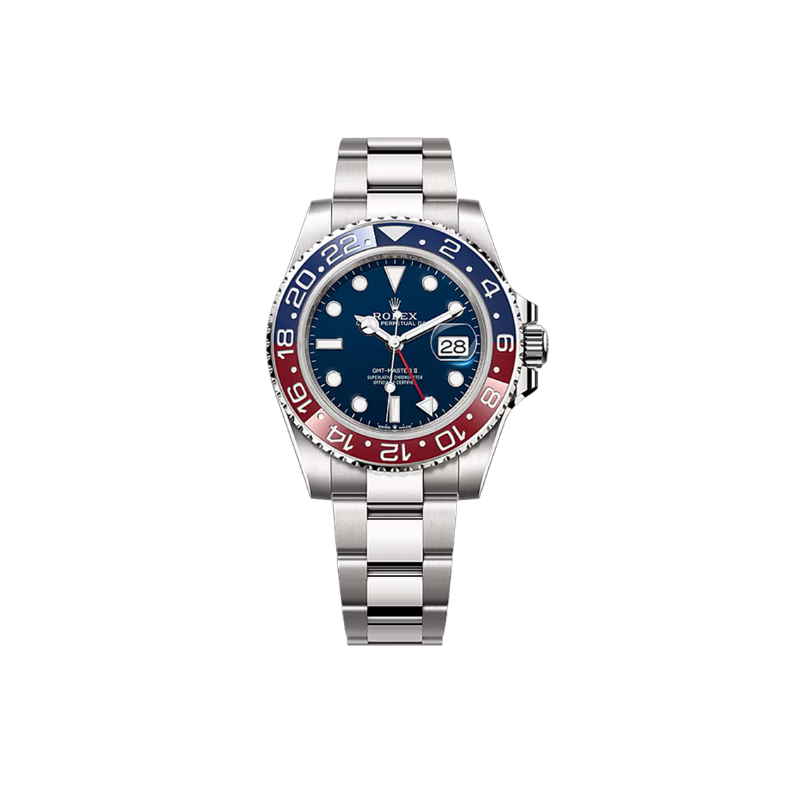 ITN2E3EWGBR9 Rolex GMT-Master II 126719BLRO Blue Dial & Dot Oyster No. 8156